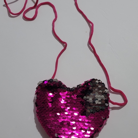 Sequin flip purse heart shape - Picture 4 of 4